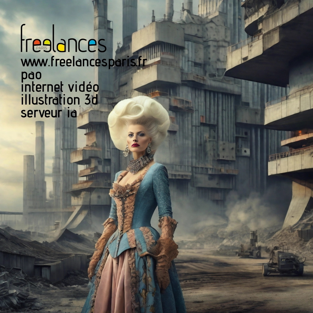 Pao mise en page internet vidéo illustration 3d serveur IA générative AI freelance paris studio de création magazines 73t7gir0